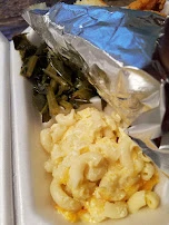 Greens and Mac N Cheese